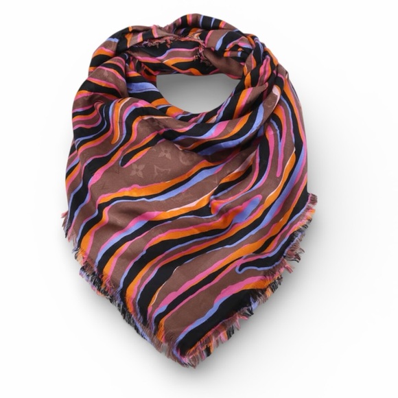 Louis Vuitton Accessories - LOUIS VUITTON Monogram Zebra Mocca Shawl